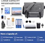 OIWAS Messenger sac - Sac Messenger Hommes, Sacs Satchel pour les femmes, Sac d'ordinateur léger, Sac de livre scolaire