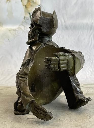 Miniatura 2 de Think Bronze - Estatua de escultura en caliente, esqueleto pirata, soporte para vino, figura, Nr Bronz, regalo, arte finería, decoración brillante
