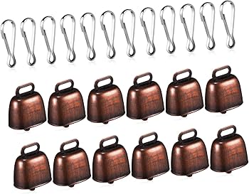 Amazon.co.jp: 12個 牛の鈴 動物の大きな鐘 プレミアムカウベル 牛の鐘