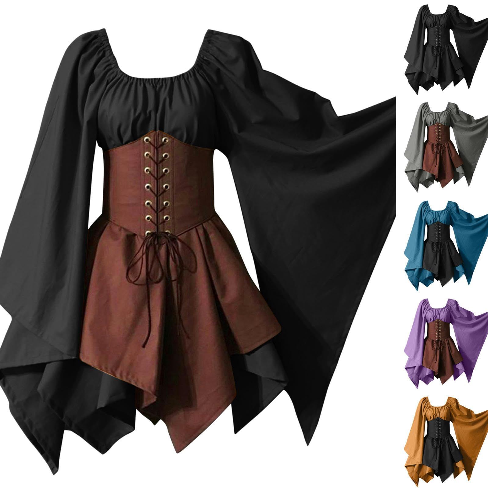 Abiti medievali del Periodo Artistico Femminile di Halloween da Donna