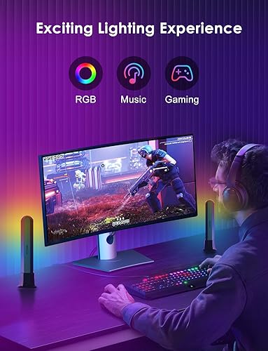Miniatura 2 de ZUUKOO LIGHT Smart LED Light Bar, RGB with 19 Dynamic Modes and Music Sync Modes, TV LED Backlight, Mood Lighting, USB Ambient Lighting for Gaming,