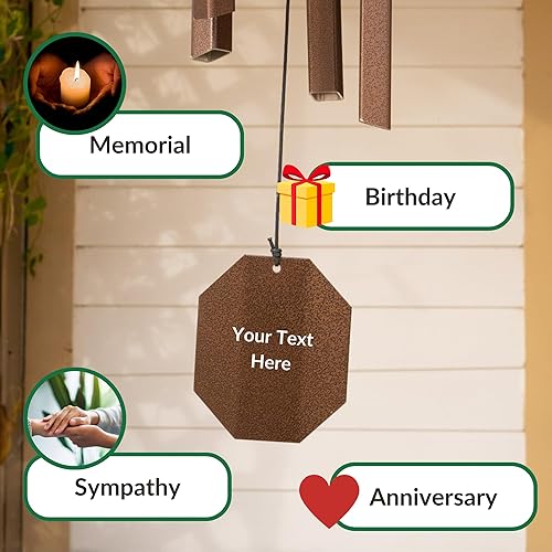 Miniatura 7 de Lambright Chimes Big Ben - Campanilla de viento personalizada de 82 pulgadas de alto, regalo para celebración conmemorativa de pérdida de