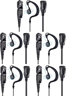 Commountain Earpiece for Motorola Radios R5, XPR 3500e, XPR 3300e, 5 Pack