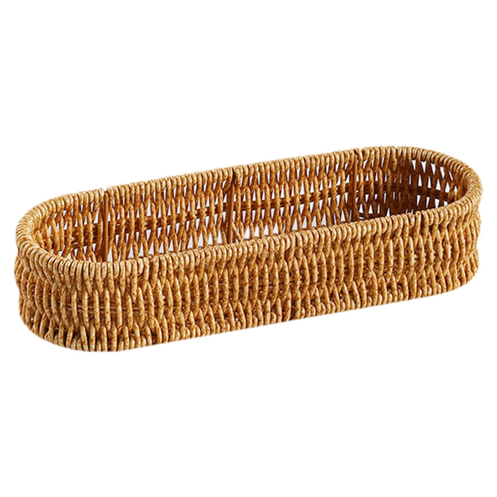 Panier empilable tressé pour organiser les tables de restaurant et buffets de petits-déjeuners