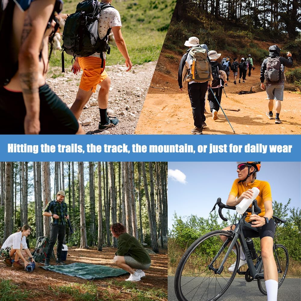 WANDER Merino Wool Socks Men 3 Pairs Cushioned Calf Boot Socks Moisturing Wicking Everyday Thermal Crew Socks - Image 7