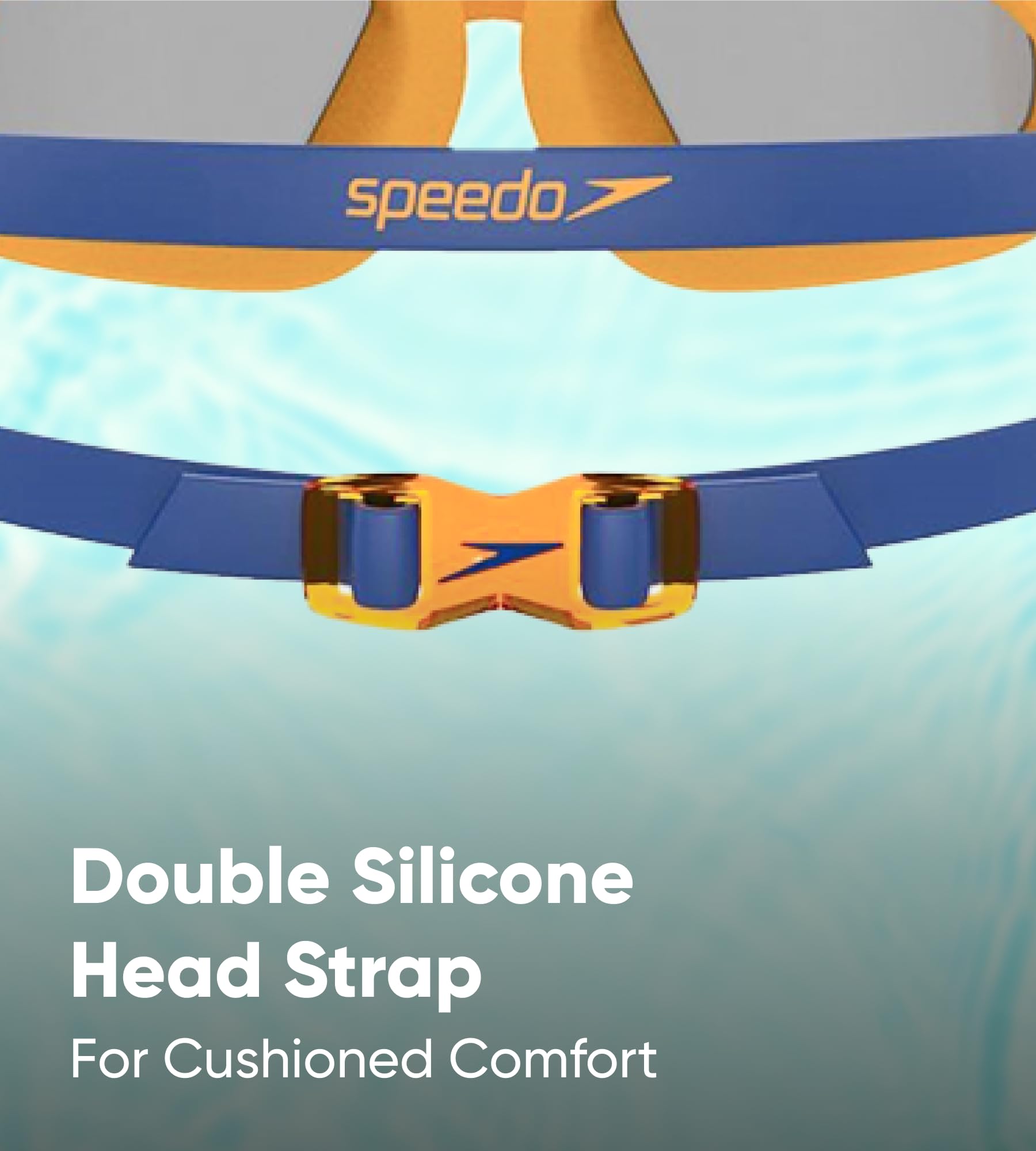 Speedo Junior Hydropulse gogle pływackie | wygodne dopasowanie | regulowana konstrukcja | przeciwmgielne | zapobiegające wyciekom, basen niebieski/mango/lekki dym, jeden rozmiar