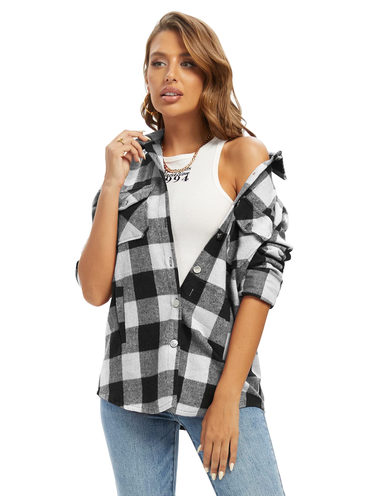 Aeslech - Camicie in denim leggero a maniche corte da ragazzo
