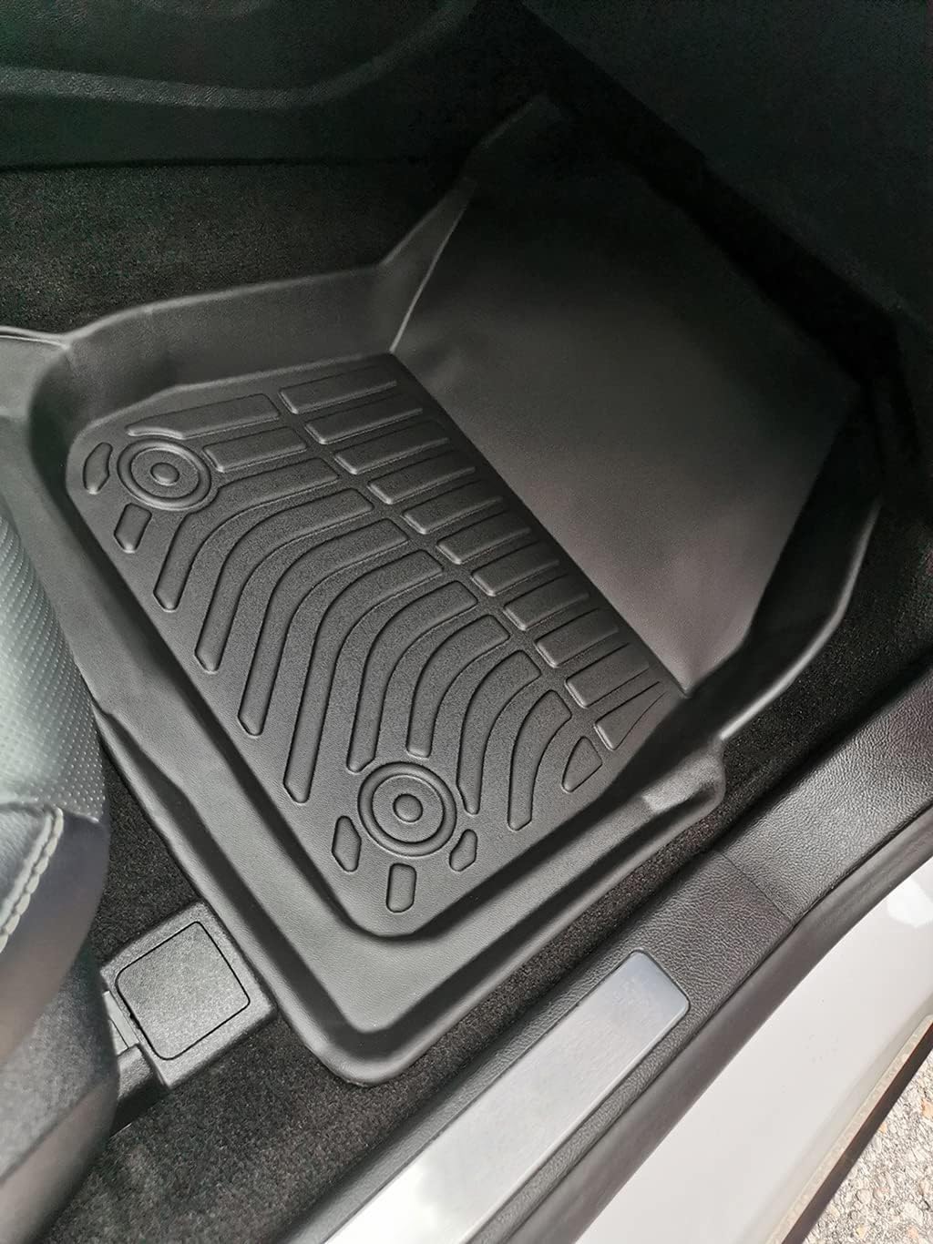 Car Floor Mats Replacement for Ford Fusion 2017-2020/ Lincoln MKZ 2017-2020 Heavy Duty TPE Liner Custom Fit All Weather Waterproof Protection Front & Rear Coverage Carpets Accessories