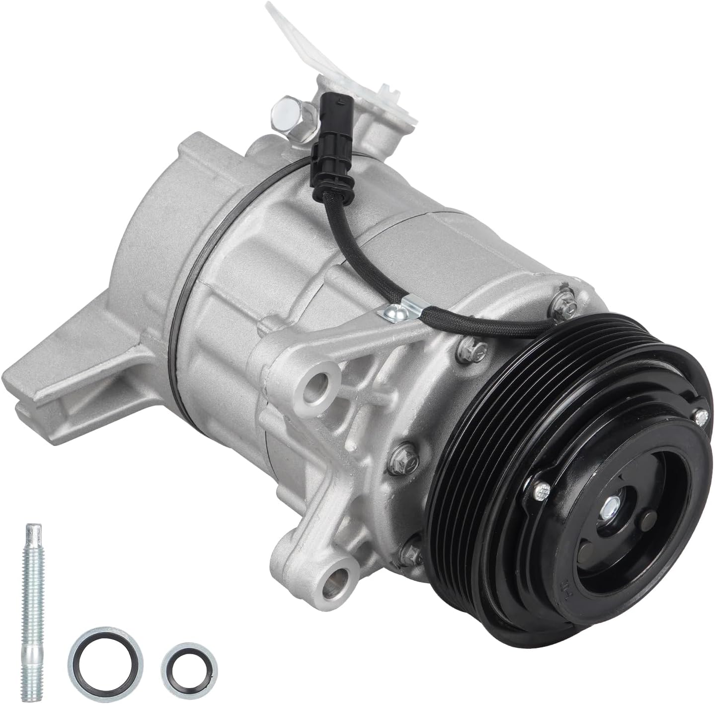 Air Conditioner AC Compressor with Clutch for Buick LaCrosse 3.6l 2013-2016, Cadillac XTS 3.6 13-19, for Chevrolet Impala 2.5l 3.6l, for Equinox 3.6L 16-17, for GMC Terrain 3.6L 2015 2016 2017