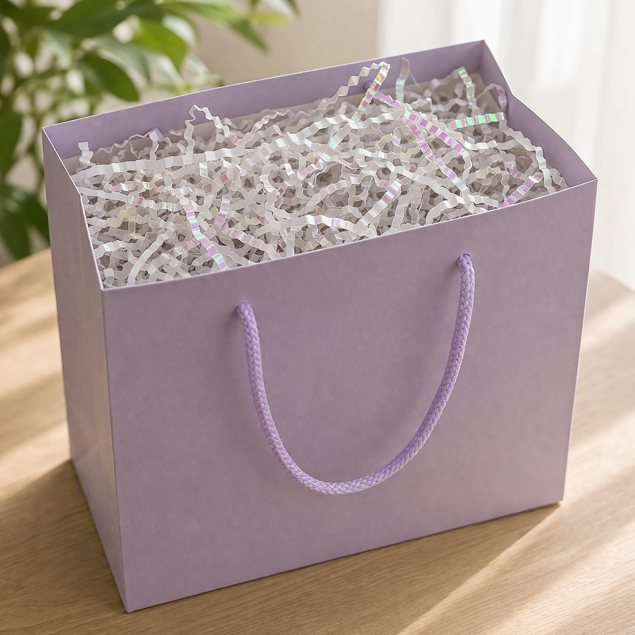 Iridescent Crinkle Cut Paper Shred Filler, 5oz Decorative Gift Basket Filler, Cushioning Packing Material for Gift Boxes, Bags, DIY Crafts, Party Supplies & Shipping Protection image 3