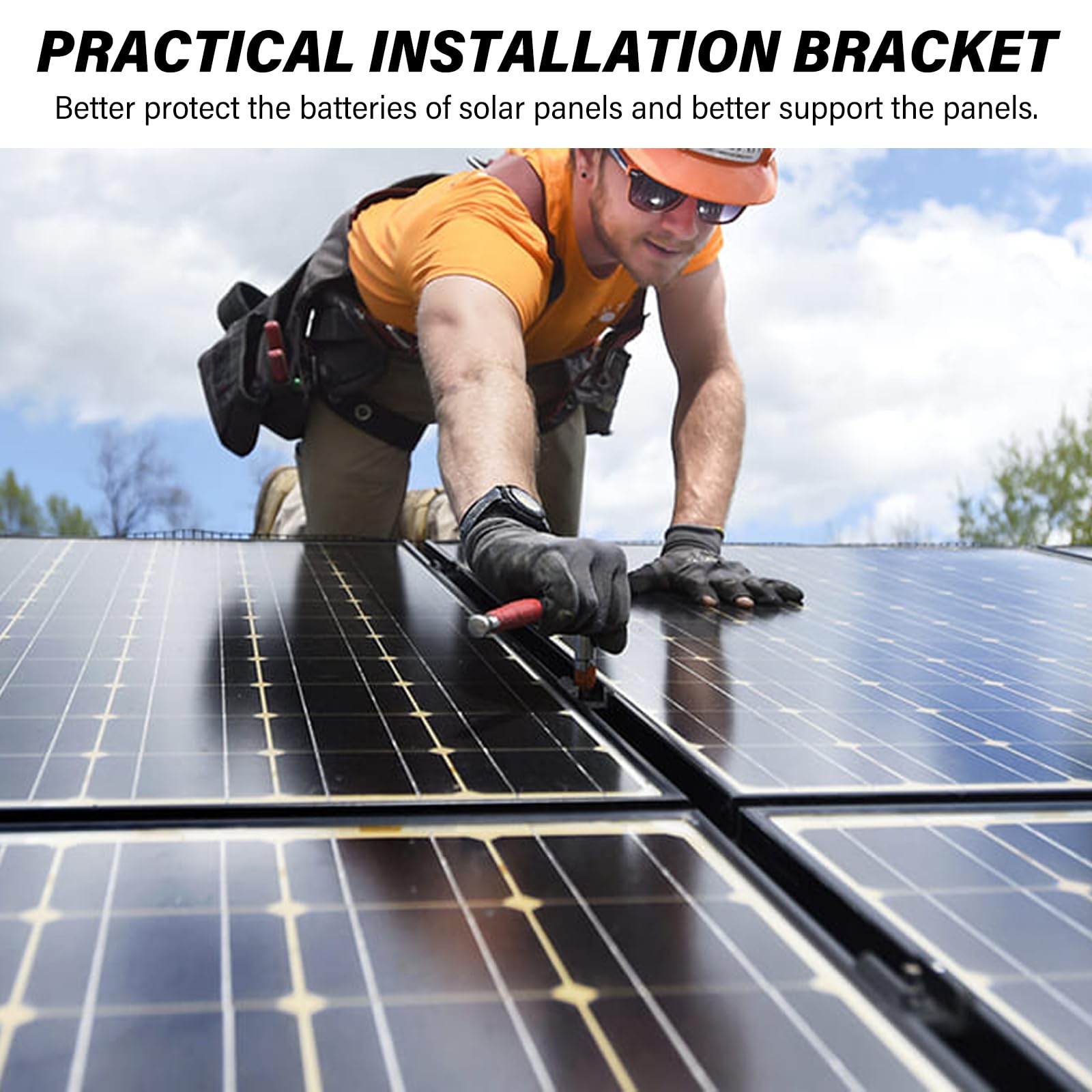 Abrazadera Central Para Panel Solar,20 Piezas Abrazadera Central Solar,Abrazadera Central Para Módulos,Abrazaderas Centrales Para Módulos Solares Para Módulos De 25 A 405MM,Negro