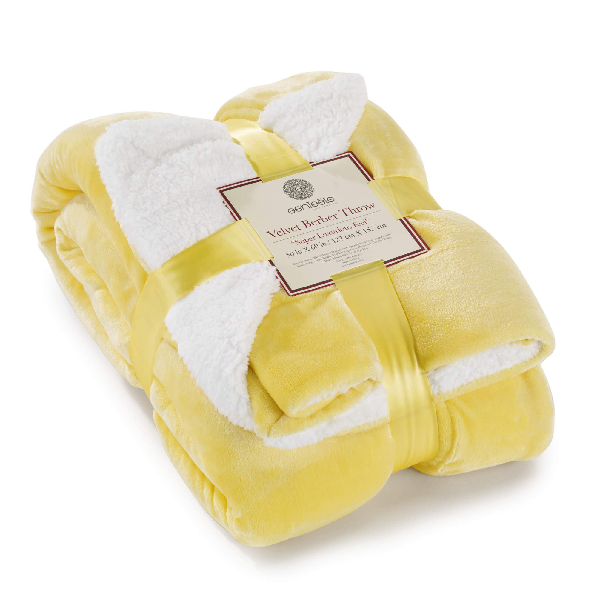 Genteele Sherpa Throw Blanket Super Soft Reversible Ultra