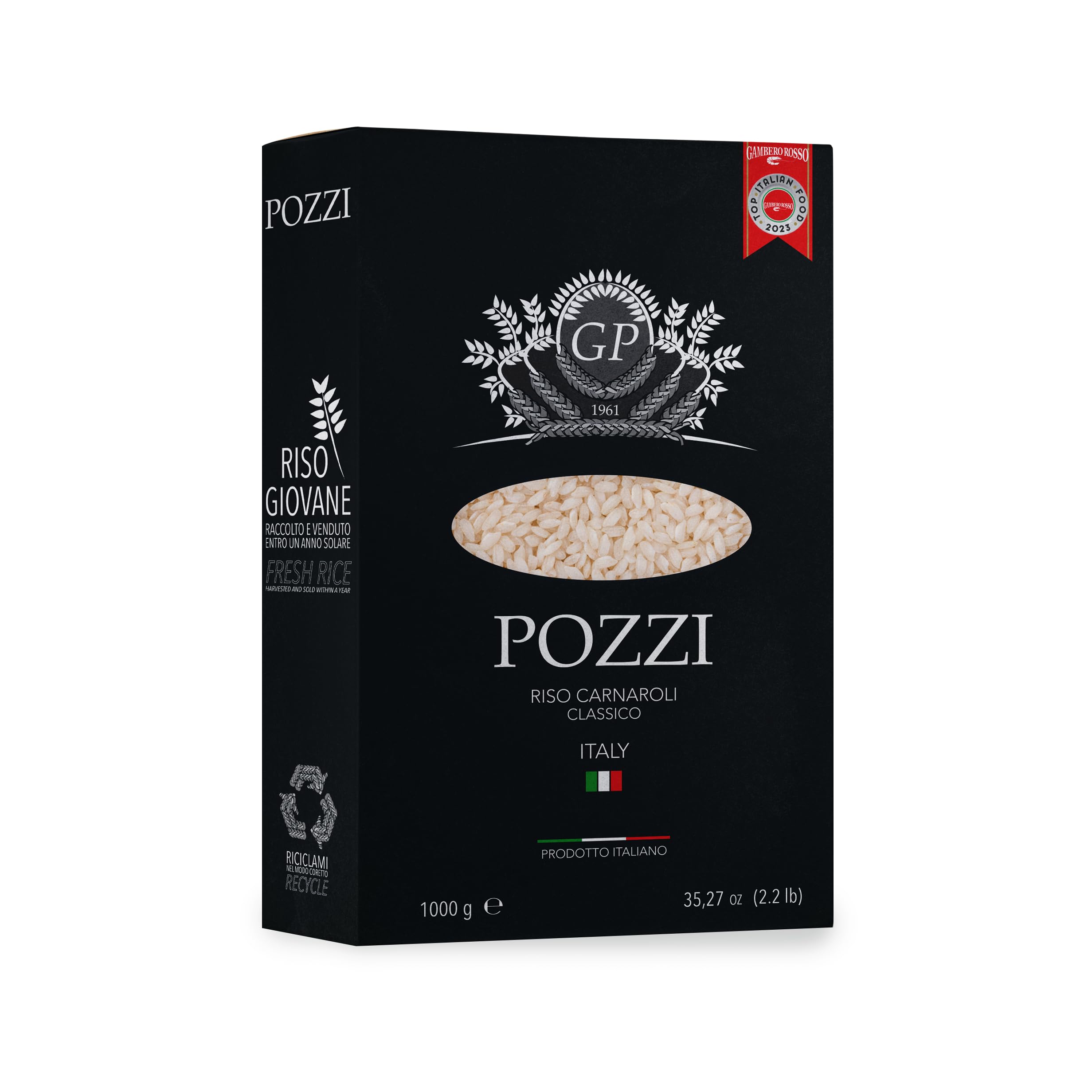  Wizebite's Choice Authentic Carnaroli Rice POZZI 1 kg Gambero Rosso | Qualità Italiana Superiore per Risotti
| Wizebite