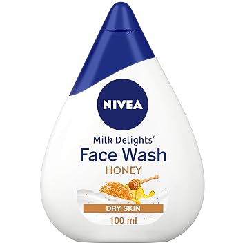 Nivea Women Face Wash For Dry Skin, Milk Delights Honey, 100ml