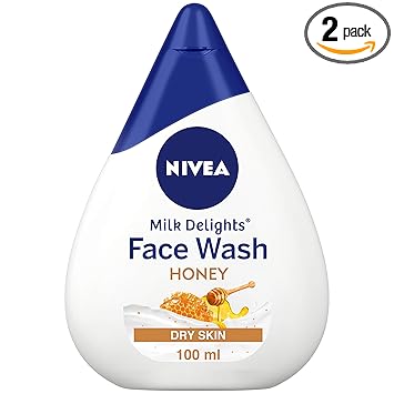 NIVEA Women Face Wash for Dry Skin, Milk Delights Honey, 100 ml
