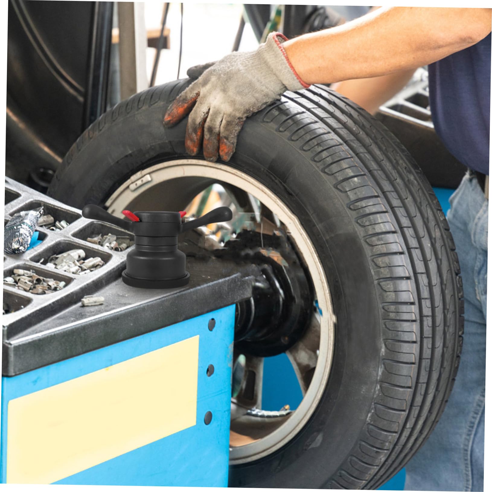 Strumento di Equilibratura Pneumatici con Sgancio Rapido per Auto Accessorio per Bilanciamento Ruote Utensile per Sostituzione Pneumatici e Bilanciamento Veloce Facile da Usare e