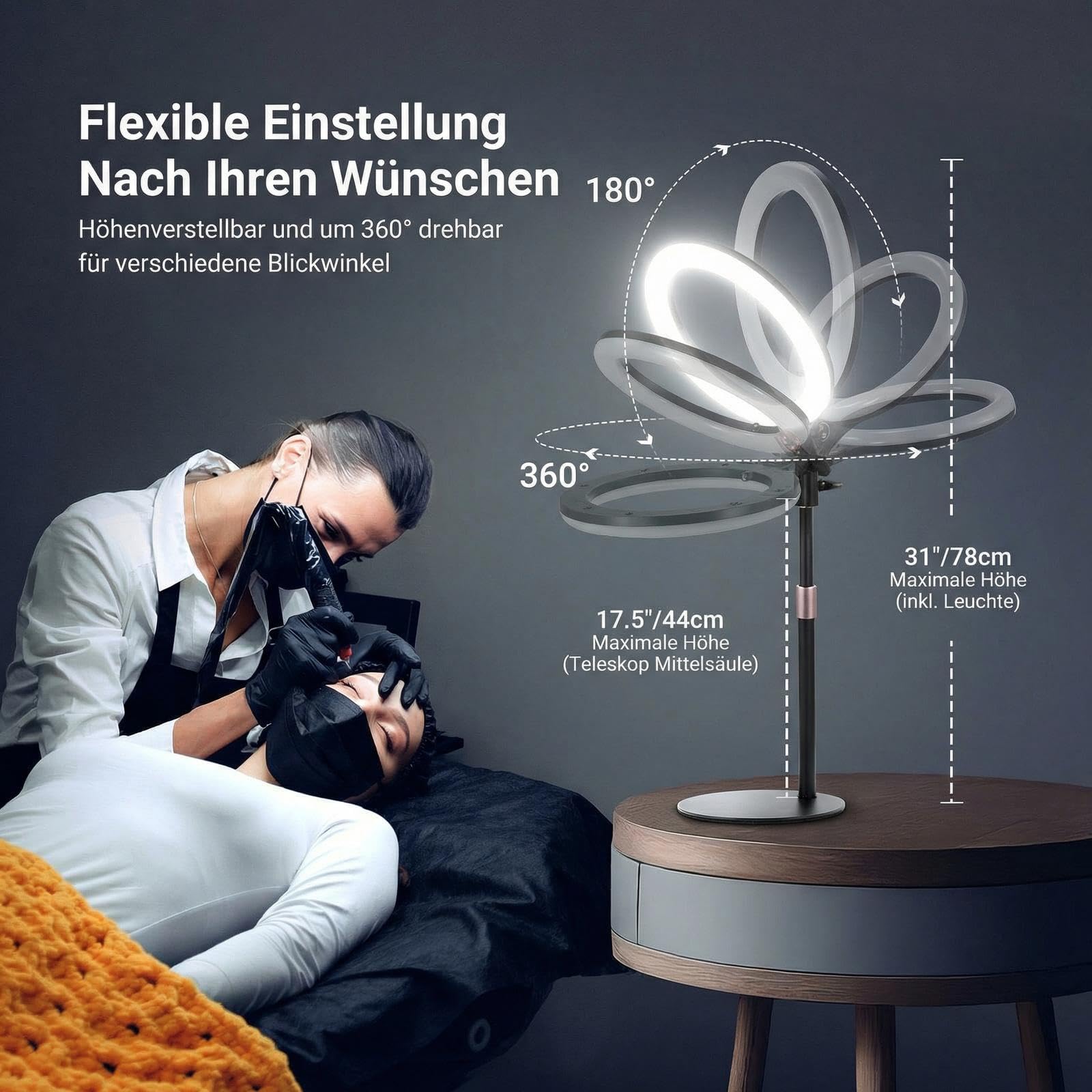 NEEWER Entry Level Version 10,5" RGB Ringlicht mit Tischständer Handyhalterung kompatibel mit iPhone Fernbedienung, 10W CRI85+ LED Videolicht für TikTok YouTube Streaming Aufnahmen Laptop Zoom, N37