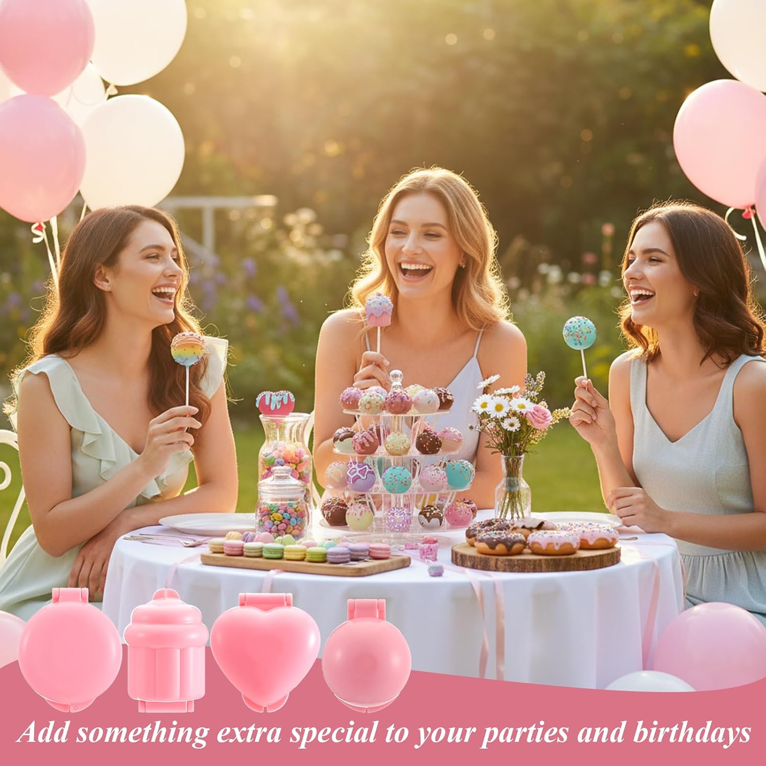 4pcs Cake Pop Mold Shapes Press, 4 Shapes Cake Pop Maker