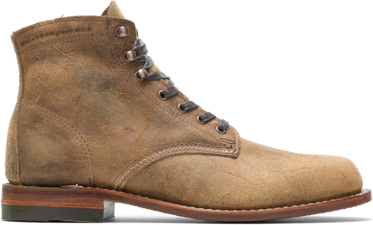 Wolverine Rough Out - 1000 Mile Plain-Toe Original Boot Men 7.5