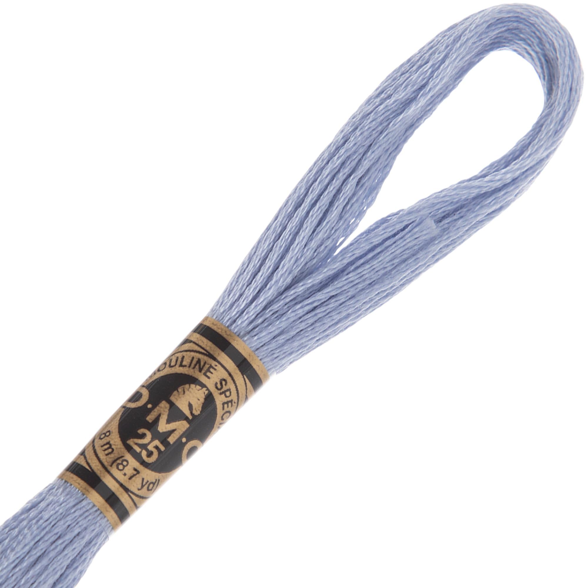 Hobby Lobby DMC Cotton Embroidery Floss - 159 Light Gray Blue, Set of 12