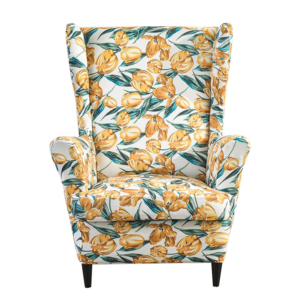 Copripoltrona Con Orecchie 2 Pezzi - Fodera Elastica Per Poltrona, Design Elegante, Taglia Unica - Foto 11