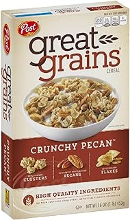 Post Selects Cereal, Great Grains Crunchy Pecan, 16 oz (Pack of 4)