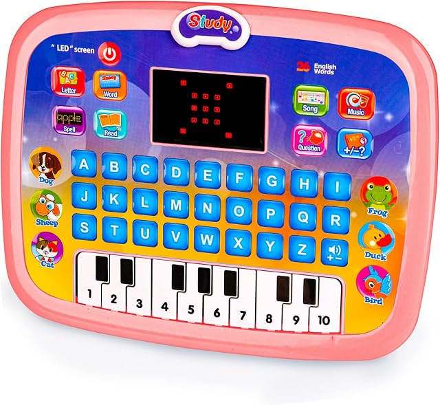 TMGOT Educational Toys for 1 2 3 Year Old Girls, Kids Learning Toy Gift for Toddlers Tablets Toys Birthday Gifts for 2 3 4 Year Old Toddlers Kids Age 1-2 Girls Gifts for 1 2 3 Year Old Boy Girl