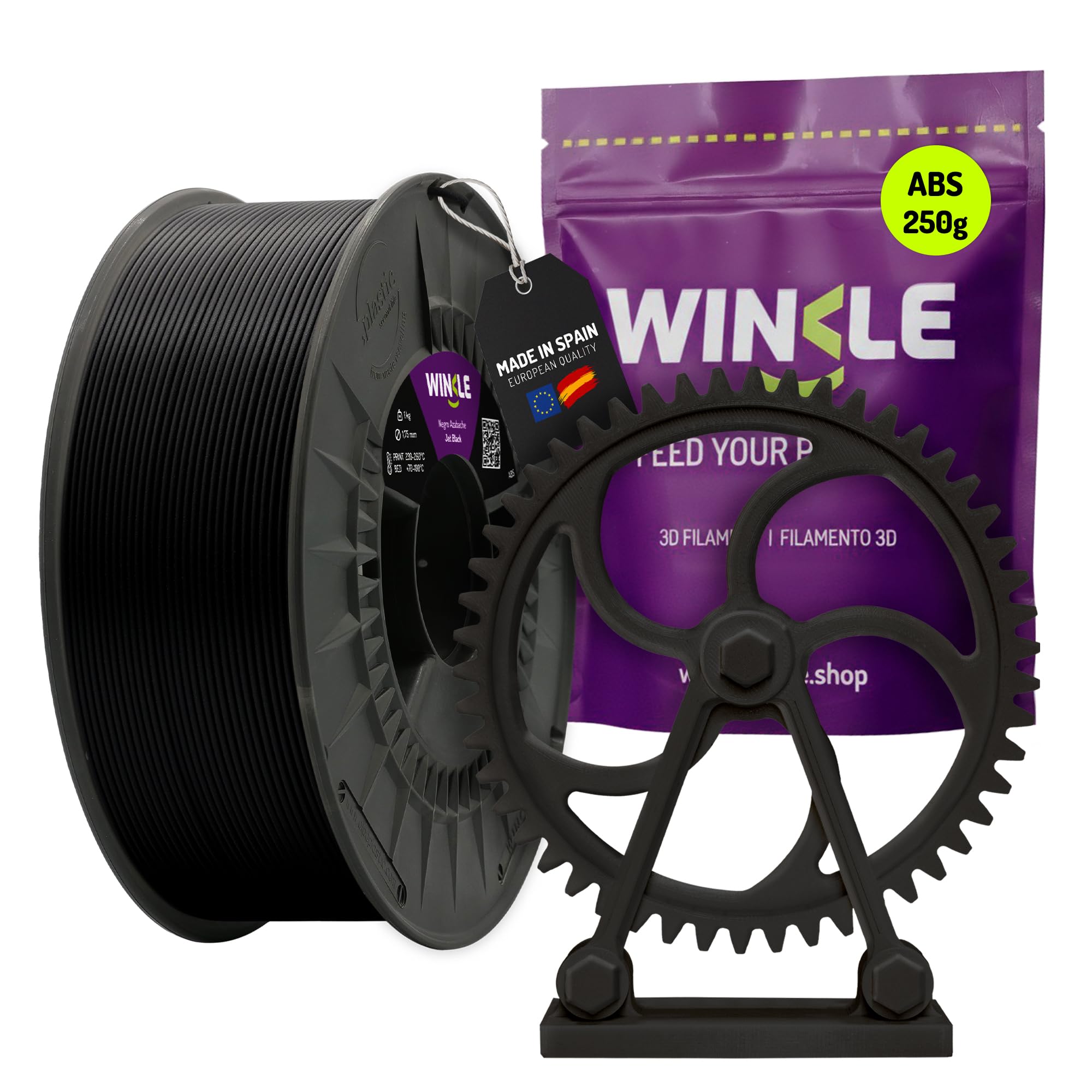 Filament ABS Winkle 1.75mm Czarny 250g