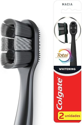 Colgate Total Whitening Macia Escova de Dente, 2 Unidades