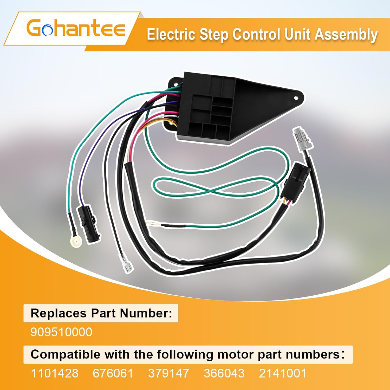 gohantee 909510000 Electric Step Control Unit, RV Step Control Unit Assembly Compatible with Kwikee Electric Series Automatic Electric Steps, LC379146 RV and Travel Trailers IMGL/9510 Step Control
