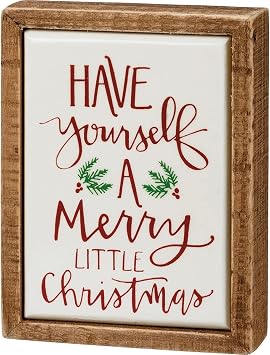 Primitives Box Sign Mini - Have Yourself A Merry Christmas