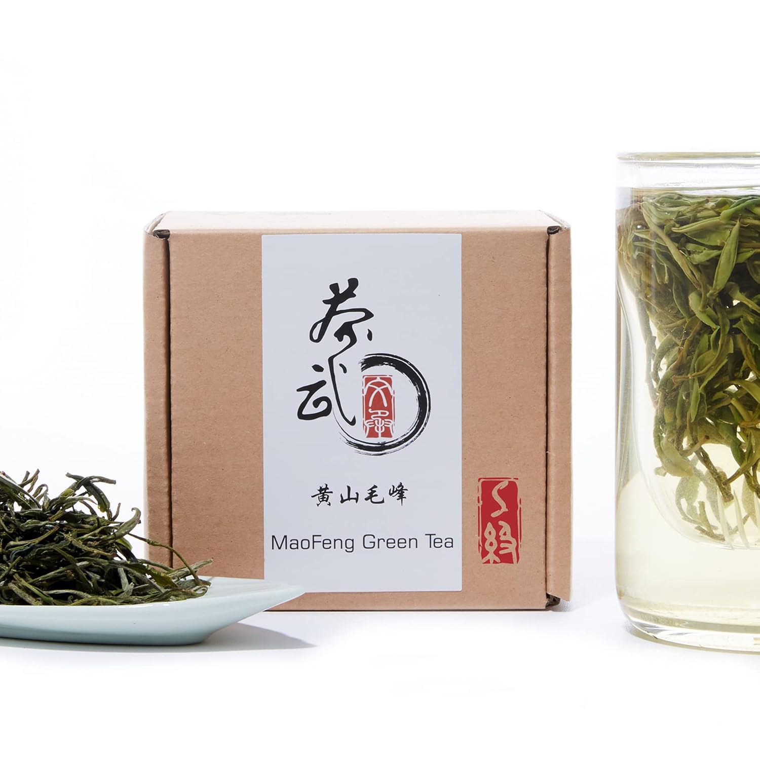 ChaWuWarmSun-[S] MaoFeng Green Tea Loose Leaf,1.75oz/50g,HuangShan Mao Feng Chinese Tea