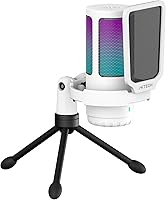 Vista 11 de Micrófono dinámico cardioide IXTECH con cubierta de micrófono, micrófono USB XLR vocal para podcasting, streaming, grabación, juegos y voz en off