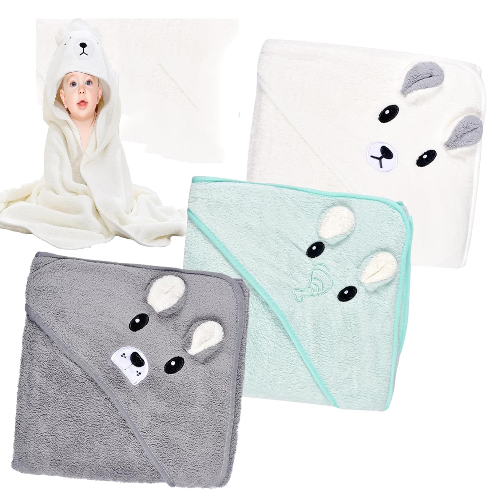 Serviettes Et Sorties De Bain Cape à Capuche Pour Bébé, Serviette De Bain, Dessin Animé, Couverture Serviette De Bain Bébé