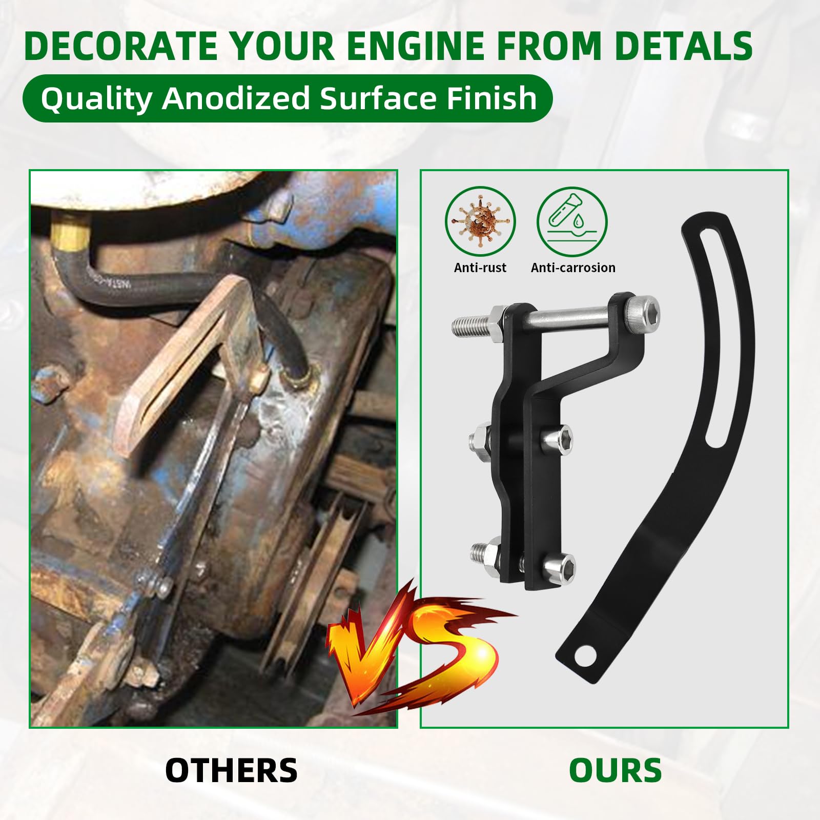 Alternator Bracket Assembly For Willys Jeep CJ2A, CJ3A, CJ3B, MB – L134/F134 Engines (6V To 12V Conversion)