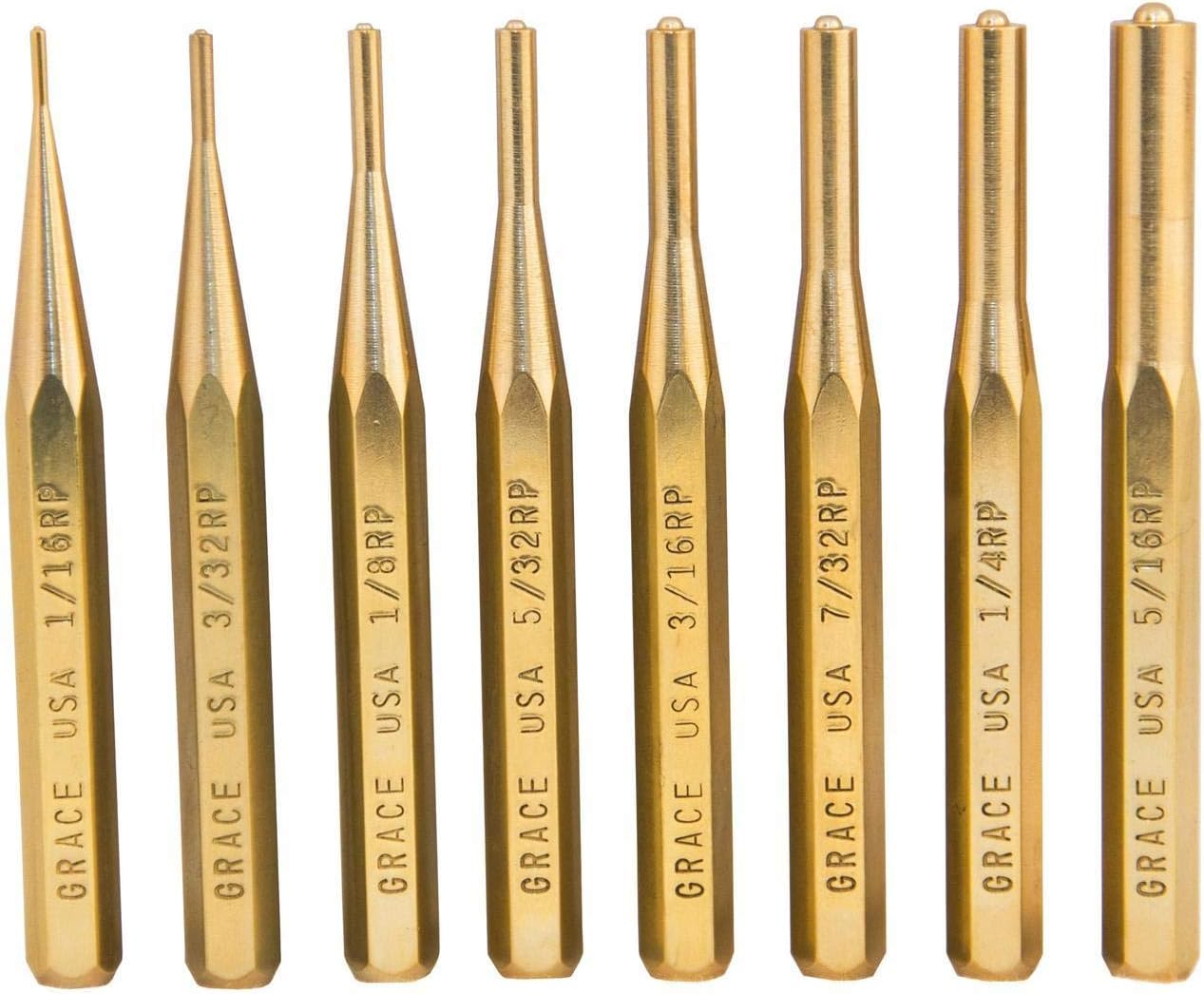 Grace USAGrace USA Gun Care Brass Pin Punch Set