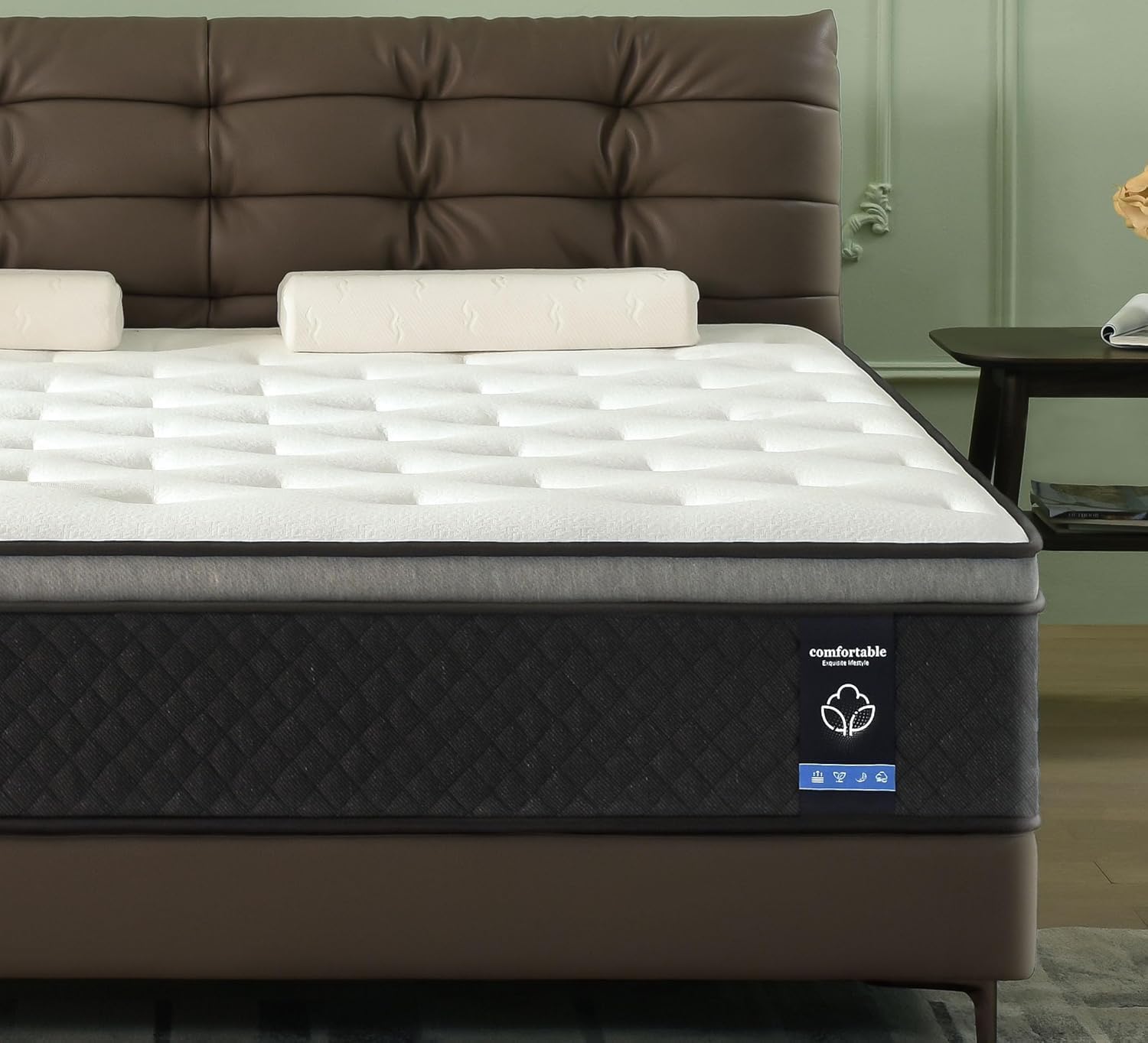 Photo 1 of Faeuoit King Hybrid Mattress, 10 Inch Gel Memory Foam with Pocket Springs