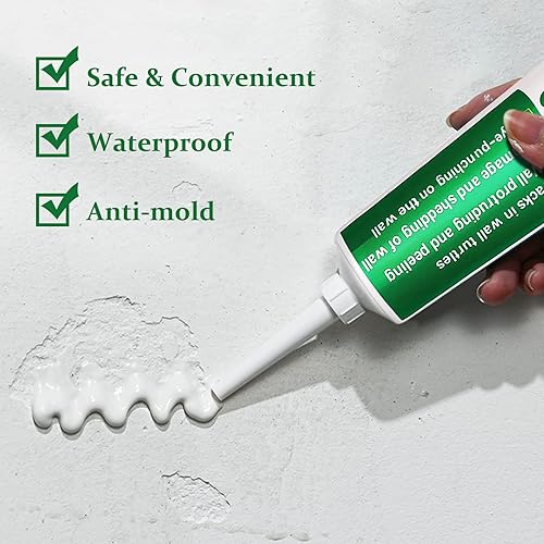 Miniatura 2 de GAXmi Parches de pared Juego de parches, kit de reparación de paneles de yeso con masilla, papel de lija raspador de parche de 2 pulgadas para