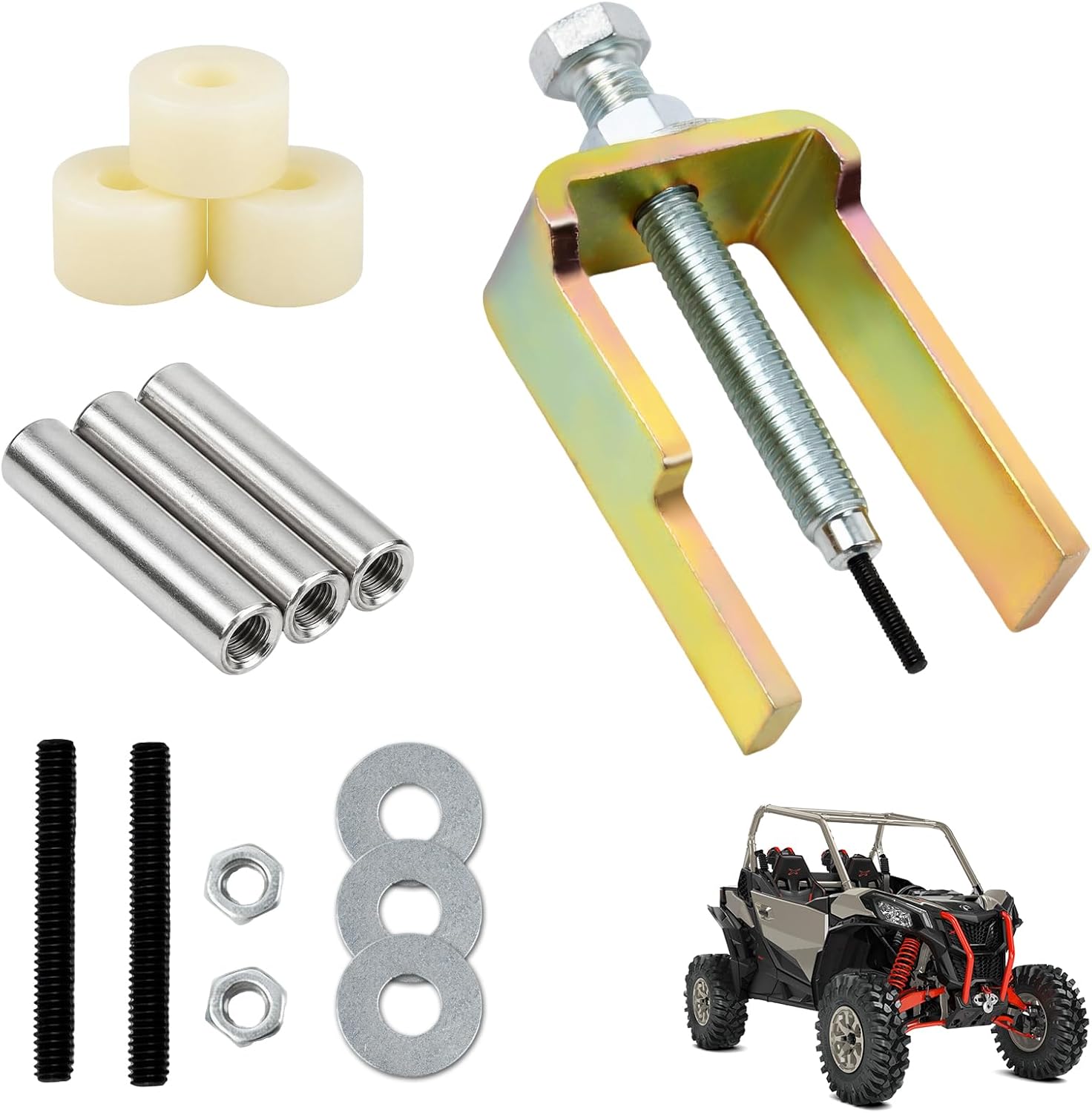 420629192 Secondary Clutch Roller Pin & Roller Pin Extractor Removal Tool Kit, Fit for 2015-2023 Can-Am Maverick Defender Traxter X3 HD8 HD10 XMR, 417127016