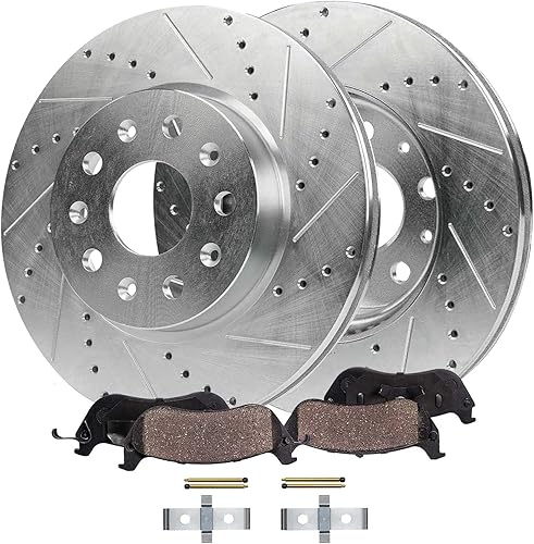 Miniatura 18 de Detroit Axle - Kit de freno trasero de 4 piezas para Chevy Equinox Captiva Sport Saturn Vue Pontiac Torrent Suzuki XL-7, rotores de freno de disco