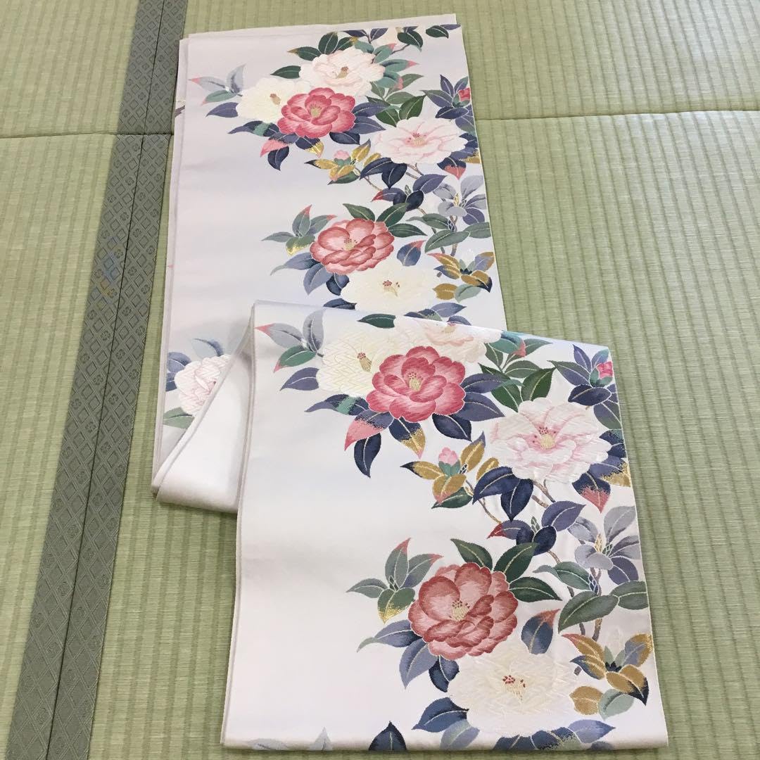 Amazon.co.jp: 未仕立て正絹 帯 花柄 袋帯 となみ帯 : おもちゃ