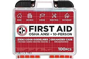 Be Smart Get Prepared 10-Person First Aid Kit for Vehicle