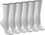 Dickies womens Dritech Advanced Moisture Wicking Crew Sock 6-pack