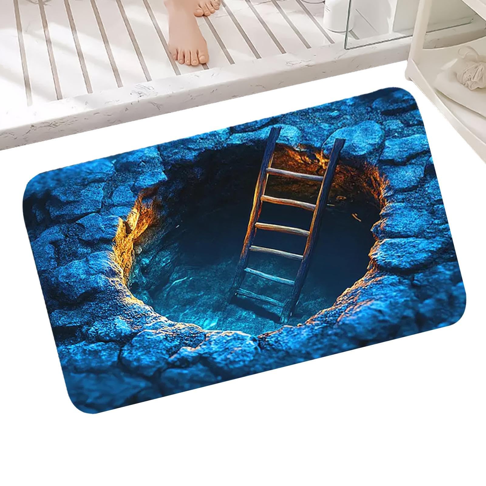 Tapis d'illusion d'optique pour une décoration de cuisine et salon