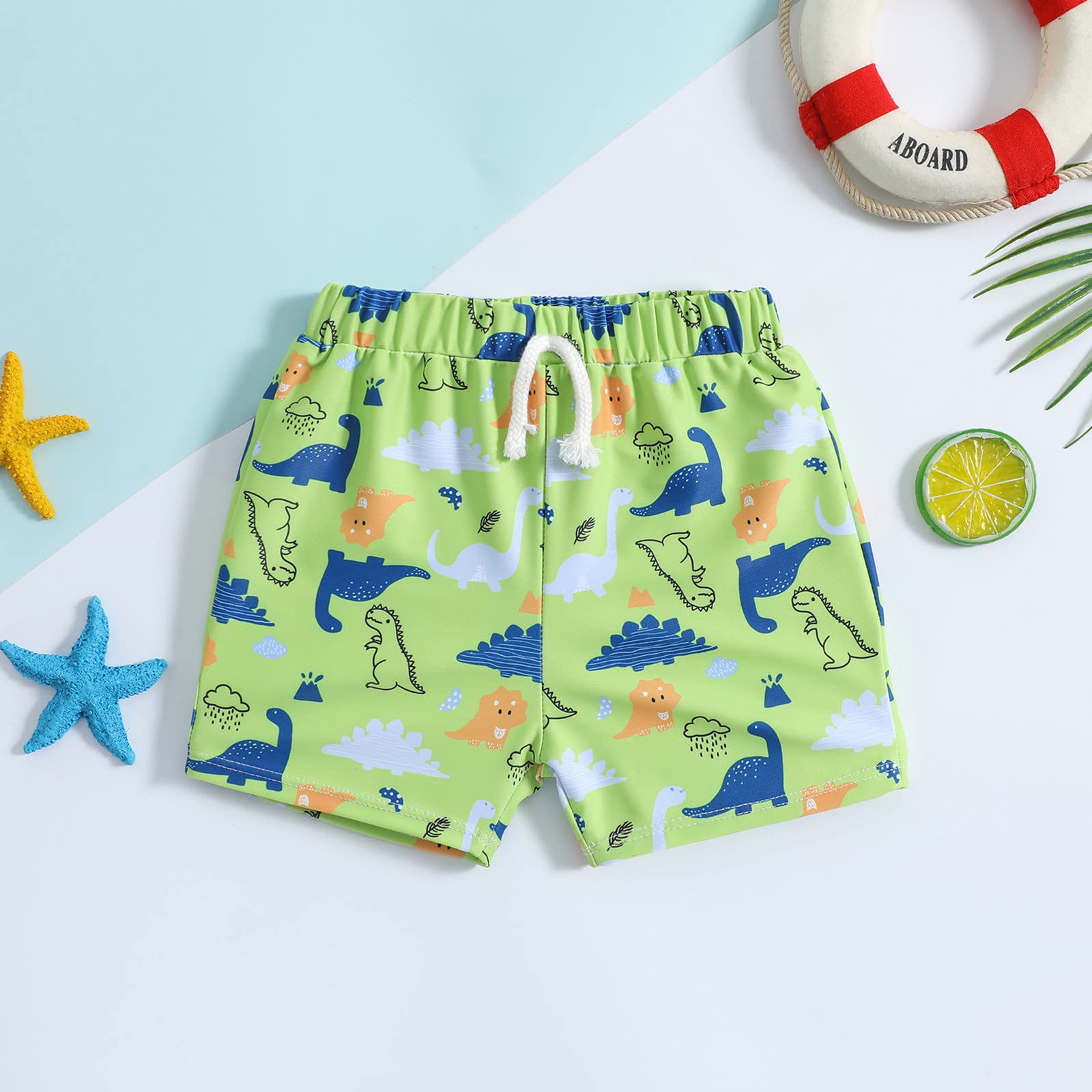 Generisch Short d'été pour bébé garçon - Séchage rapide - Maillot de bain de plage