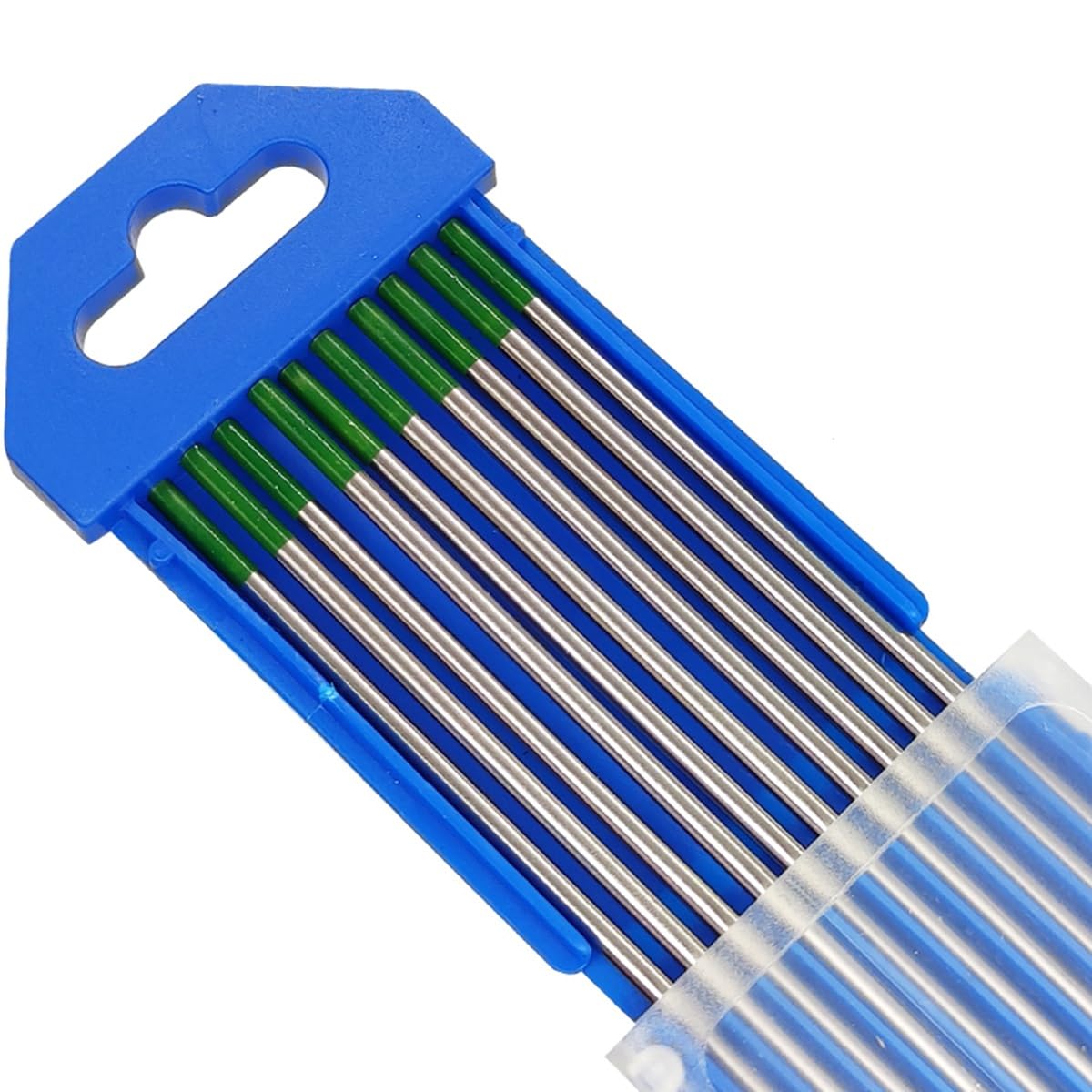 Electrodo de tungsteno puro, electrodo de tungsteno para soldadura TIG, diámetro 1,6 mm, longitud 175 mm
