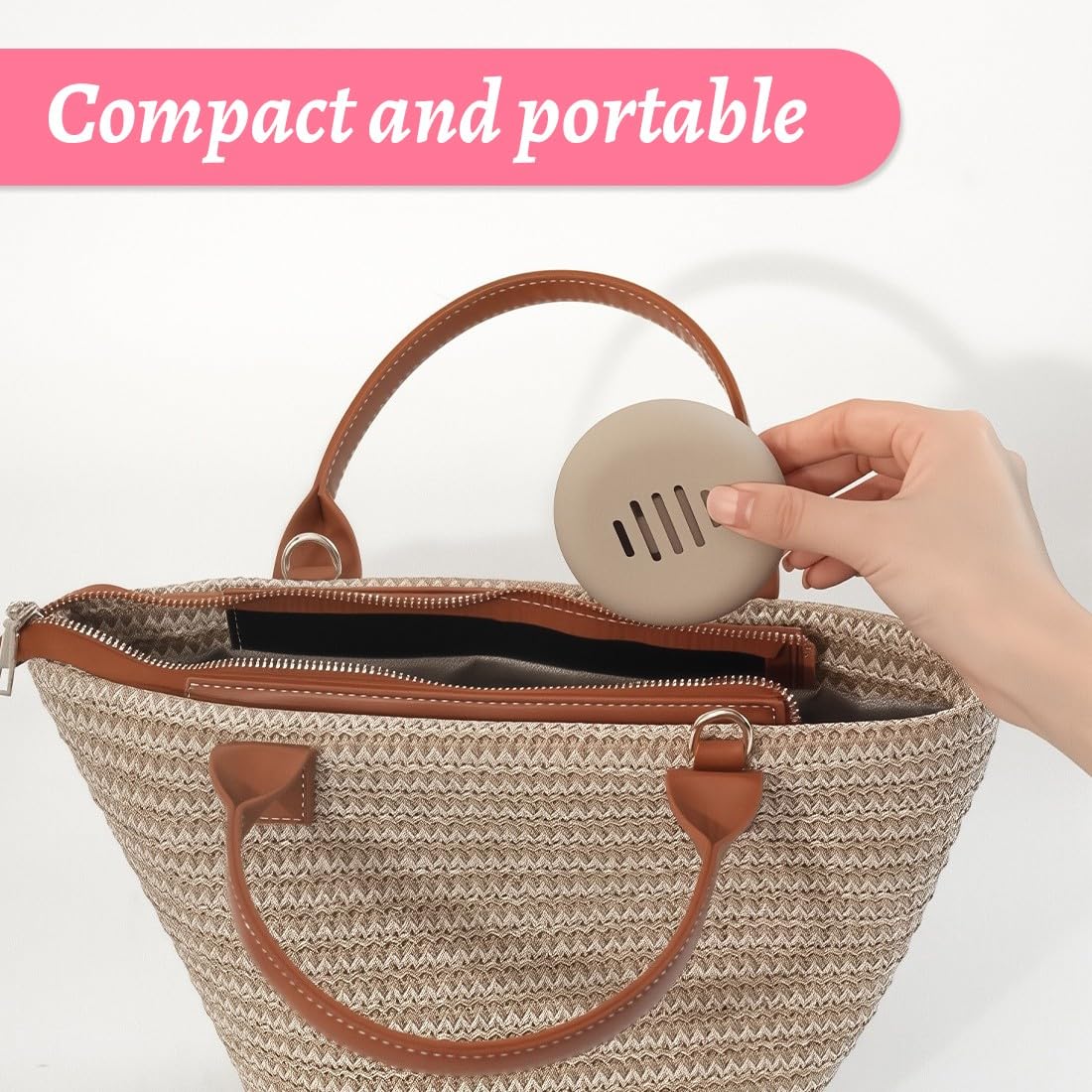 2 Pcs Borsa Per Trucco Portatile Con Porta Cipria, Porta Pennelli Make Up Da Viaggio, Porta Pennelli Trucco, Custodia In Silicone Per Pennelli Da Trucco Da Viaggio Con Chiusura Magnetica