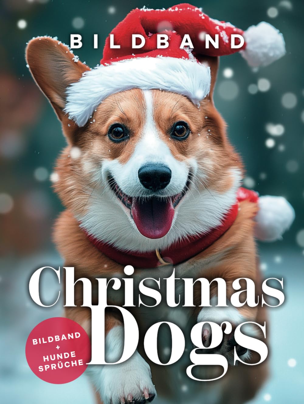 Livre de photos de chiens de Noël et dictons tendres pour l'hiver