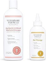 Vista 1 de Veterinary Formula Clinical Care Hot Spot & Itch Relief Champú medicado para perros y gatos (16 onzas) + terapia de oídos Veterinary Formula