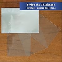 Vista 3 de Envoltorios Transparentes para Caramelos (300 Piezas 8.9x12.7 cm) - Envoltorio de Celofán Claro Natural - Papel de Envolver Dulces para Caramelo